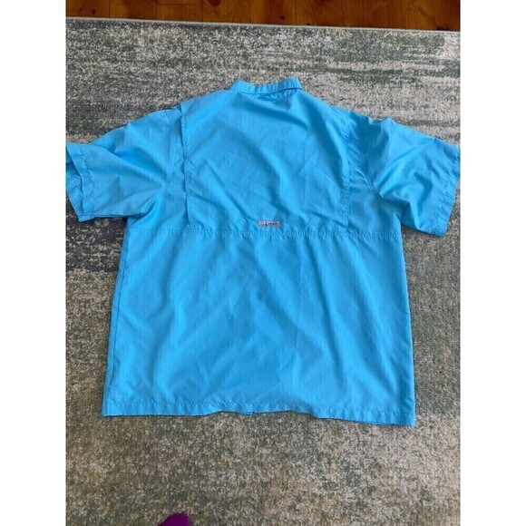 Habit Shirt SET (2) Mens Blue XL Short & Long Sleeve Button Up Pocket Breathable - Picture 8 of 15